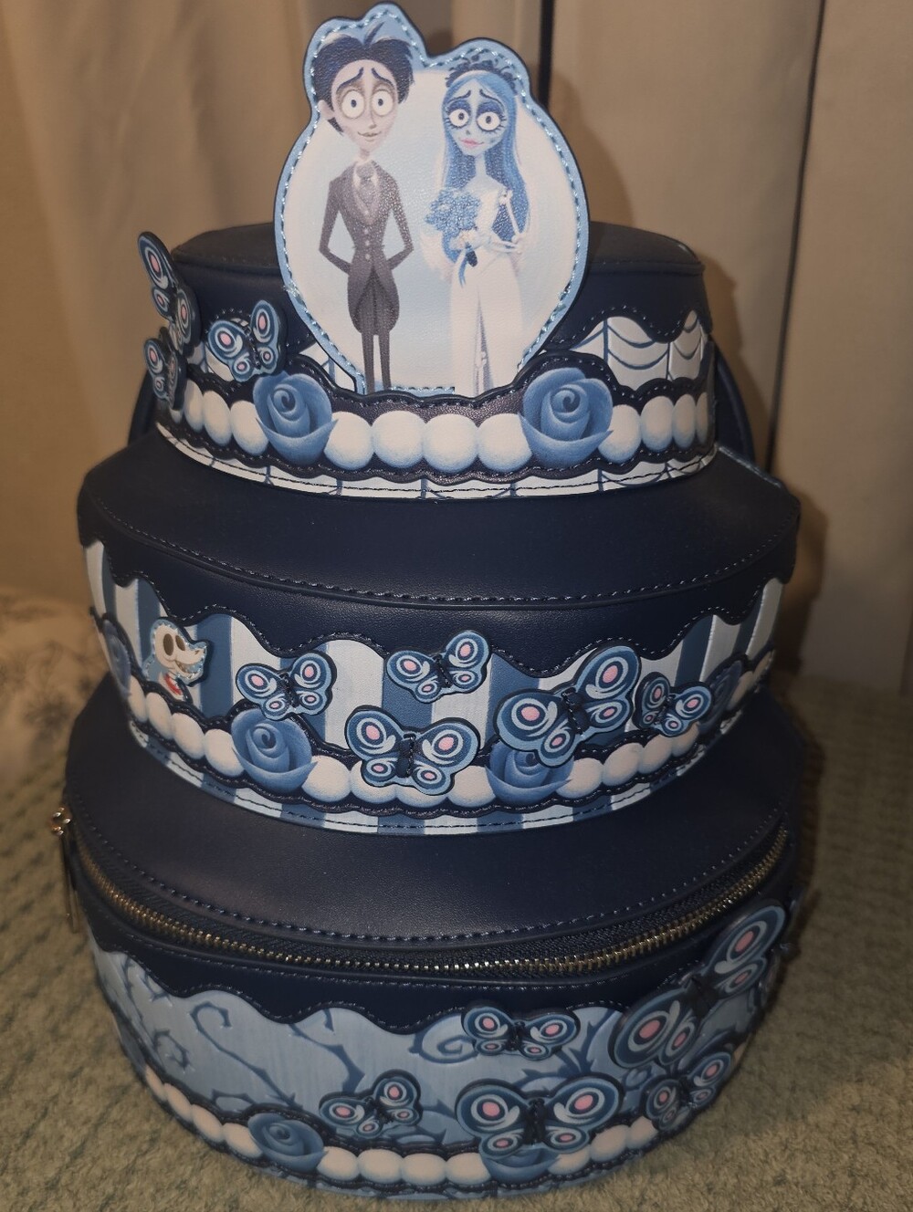 NWT! Loungefly Corpse Bride Wedding Cake Figural Mini Backpack